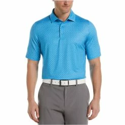 Callaway Allover Chevron Polo -Golf Sales Store callaway allover chevron polo santorini blue 01 01800.1677252742