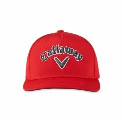 Callaway Riviera Fitted Hat -Golf Sales Store callaway riviera fitted hat red charcoal 05 52427.1642694597