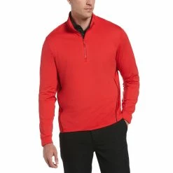 Callaway Swing Tech Premium Yarn 1/4 Zip -Golf Sales Store callaway swing tech premium yarn 1 4 zip lychee 01 62747.1654710778