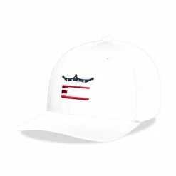 COBRA Stars And Stripes Crown C Snapback Hat -Golf Sales Store cobra stars and stripes crown c snapback hat bright white 01 33983.1649869090