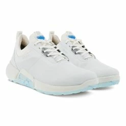 ECCO Men's Biom H4 Golf Shoes -Golf Sales Store ecco biom h4 golf shoes white light blue 06 54397.1662670387