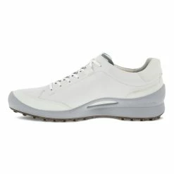 ECCO Men's Biom Hybrid Golf Shoes -Golf Sales Store ecco biom hybrid golf shoes white silver metallic 04 06378.1644873789
