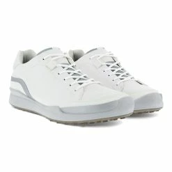 ECCO Men's Biom Hybrid Golf Shoes -Golf Sales Store ecco biom hybrid golf shoes white silver metallic 06 36519.1644873790