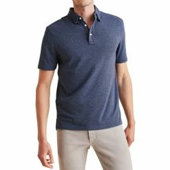 Faherty Movement Polo 40 Faherty Movement Polo -Golf Sales Store faherty movement polo sea navy melange 01 00775.1676597253