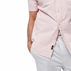 Faherty Stretch Playa Shirt -Golf Sales Store faherty stretch playa shirt rose fishscale 03 87157.1676598318