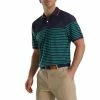 FootJoy Breton Stripe Stretch Pique Knit Collar Polo -Golf Sales Store footjoy breton stripe stretch pique knit collar polo sea green watermelon 01 67487.1673901824