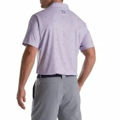 FootJoy Cactus Print Lisle Self Collar Polo -Golf Sales Store footjoy cactus print lisle self collar polo dusty purple 02 83859.1673902596