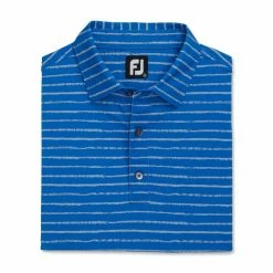 FootJoy Chalk Line Print Stretch Pique Self Collar Polo -Golf Sales Store footjoy chalk line print stretch pique self collar polo royal dove grey 04 68074.1673901327