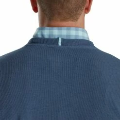 FootJoy Crewneck Pullover 12 FootJoy Crewneck Pullover -Golf Sales Store footjoy crewneck pullover bluestone 03 73166.1673904998