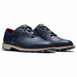 FootJoy Men's DryJoys Premiere Series Flint Golf Shoes -Golf Sales Store footjoy dryjoys premiere series flint golf shoes navy red 05 46254.1668002454