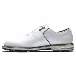 FootJoy Men's DryJoys Premiere Series Flint Golf Shoes -Golf Sales Store footjoy dryjoys premiere series flint golf shoes white navy 02 80409.1668002454