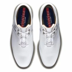 FootJoy Men's DryJoys Premiere Series Flint Golf Shoes -Golf Sales Store footjoy dryjoys premiere series flint golf shoes white navy 03 29959.1668002454