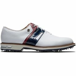 FootJoy Men's DryJoys Premiere Series Packard Golf Shoes -Golf Sales Store footjoy dryjoys premiere series packard golf shoes white navy red 01 99722.1676576784
