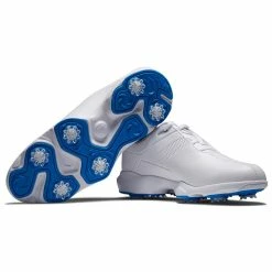 FootJoy Men's EComfort Closeout Golf Shoes -Golf Sales Store footjoy ecomfort golf shoes white grey blue 06 80043.1659041892