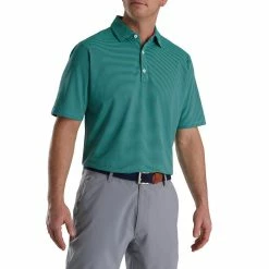 FootJoy Feeder Stripe Mix Stretch Pique Self Collar Polo -Golf Sales Store footjoy feeder stripe mix stretch pique self collar polo navy sea green 01 01062.1673905679