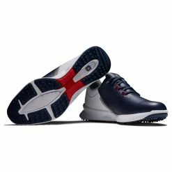 FootJoy Men's FJ Fuel Golf Shoes -Golf Sales Store footjoy fj fuel golf shoes navy white red 06 26264.1664305456