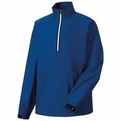 FootJoy FJ HydroKnit Rain Pullover -Golf Sales Store footjoy fj hydroknit rain pullover royal 01 93601.1659043372