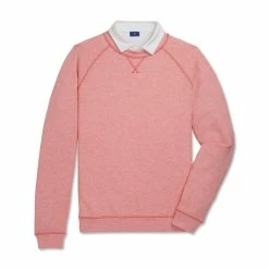 FootJoy French Terry Crewneck -Golf Sales Store footjoy french terry crewneck coral heather 04 75153.1673905623