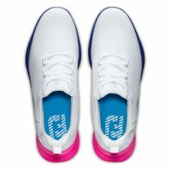 FootJoy Men's Fuel Sport Golf Shoes -Golf Sales Store footjoy fuel sport golf shoes white pink blue 03 98619.1678198870