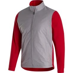FootJoy Full-Zip Hybrid Jacket -Golf Sales Store footjoy full zip hybrid jacket grey 01 89685.1632774087