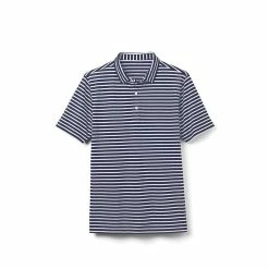 FootJoy Junior Striped Pique Self Collar Polo