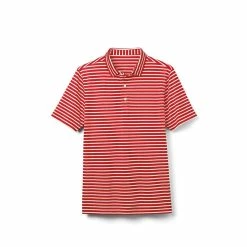 FootJoy Junior Striped Pique Self Collar Polo -Golf Sales Store footjoy junior striped pique self collar polo red white 01 36896.1676586375