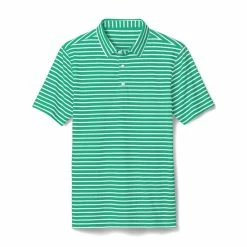FootJoy Junior Striped Pique Self Collar Polo -Golf Sales Store footjoy junior striped pique self collar polo spearmint white 01 82052.1676584004