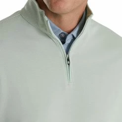FootJoy Lightweight Jaquard 1/4 Zip -Golf Sales Store footjoy lightweight jacquard 1 4 zip sage 03 68034.1673905232
