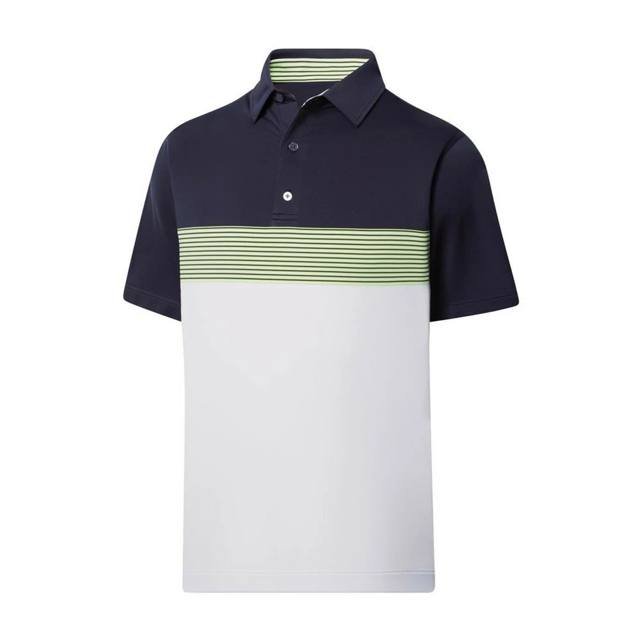 FootJoy Lisle Color Block Self Collar Polo - Image 7