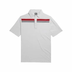 FootJoy Lisle Engineered Chest Band Self Collar Polo - Athletic Fit -Golf Sales Store footjoy lisle engineered chest band self collar polo athletic fit white 01 34143.1632408768