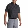 FootJoy Paint Splatter Print Lisle Self Collar Polo -Golf Sales Store footjoy paint splatter print lisle self collar polo black white 01 10454.1673906452