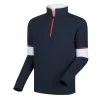 FootJoy Performance Half-Zip With Engineered Sleeves -Golf Sales Store footjoy performance half zip with engineered sleeves navy white scarlet 01 68955.1633109535