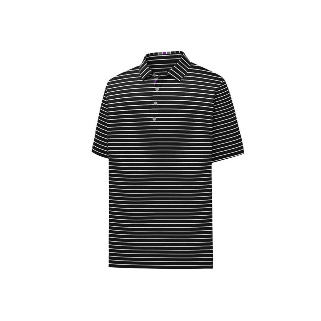 FootJoy Pique Mixed Stripe Self Collar Polo 5 FootJoy Pique Mixed Stripe Self Collar Polo - Image 3