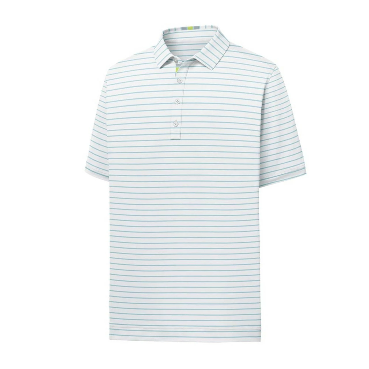 FootJoy Pique Mixed Stripe Self Collar Polo 4 FootJoy Pique Mixed Stripe Self Collar Polo - Image 2