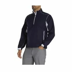 FootJoy Sport Windshirt -Golf Sales Store footjoy sport windshirt navy white 02 05222.1646236671
