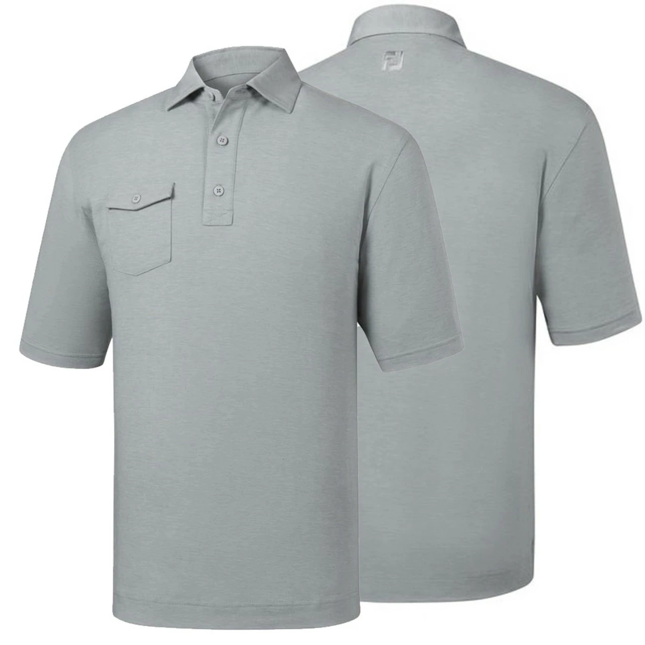 FootJoy Spun Poly Chest Pocket Polo - Self Collar - Closeout 3 FootJoy Spun Poly Chest Pocket Polo - Self Collar - Closeout