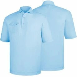 FootJoy Spun Poly Chest Pocket Polo - Self Collar - Closeout 9 FootJoy Spun Poly Chest Pocket Polo - Self Collar - Closeout -Golf Sales Store footjoy spun poly chest pocket polo self collar light blue 01 98265.1632420481