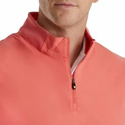 FootJoy Stretch Woven Vest With Knit Accents -Golf Sales Store footjoy stetch woven vest with knit accents coral 03 65409.1673905020