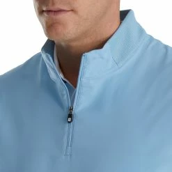 FootJoy Stretch Woven Vest With Knit Accents -Golf Sales Store footjoy stetch woven vest with knit accents dusk blue 03 37625.1673902006