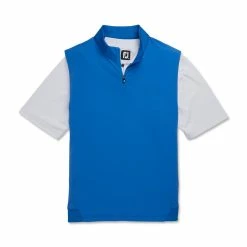 FootJoy Stretch Woven Vest With Knit Accents -Golf Sales Store footjoy stetch woven vest with knit accents royal 04 41157.1673903803