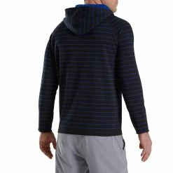 FootJoy Striped Hoodie -Golf Sales Store footjoy striped hoodie black ocean 02 04536.1673906693