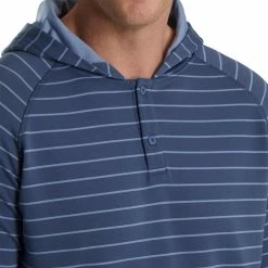 FootJoy Striped Hoodie -Golf Sales Store footjoy striped hoodie bluestone denim 03 67750.1673902325