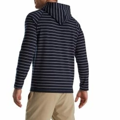 FootJoy Striped Hoodie -Golf Sales Store footjoy striped hoodie navy white 02 42943.1673900584