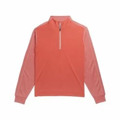 FootJoy Tonal Heather Mid Layer -Golf Sales Store footjoy tonal heather mid layer coral 01 70854.1636977686