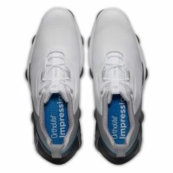 FootJoy Men's Tour Alpha Golf Shoes -Golf Sales Store footjoy tour alpha golf shoes white gray blue 03 12751.1667846566