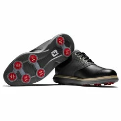 FootJoy Men's Traditions Golf Shoes -Golf Sales Store footjoy traditions golf shoes black gray 06 92629.1668608799