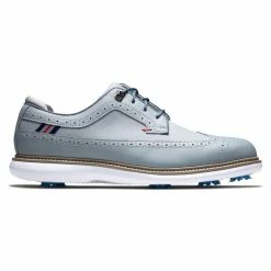 FootJoy Men's Traditions Golf Shoes -Golf Sales Store footjoy traditions golf shoes gray navy red 01 08532.1668608837