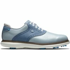 FootJoy Men's Traditions Golf Shoes -Golf Sales Store footjoy traditions golf shoes gray white blue 01 96244.1669393021
