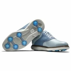 FootJoy Men's Traditions Golf Shoes -Golf Sales Store footjoy traditions golf shoes gray white blue 06 87808.1668608836