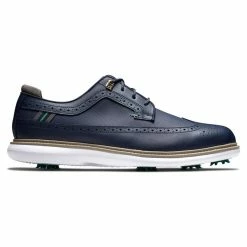 FootJoy Men's Traditions Golf Shoes -Golf Sales Store footjoy traditions golf shoes navy green 01 33777.1668608806